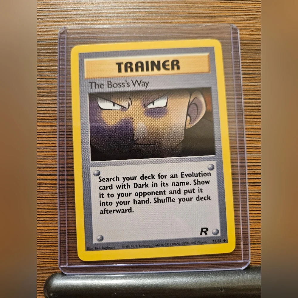 Pokemon Rocket Trainer Card - The Boss's Way 73/82