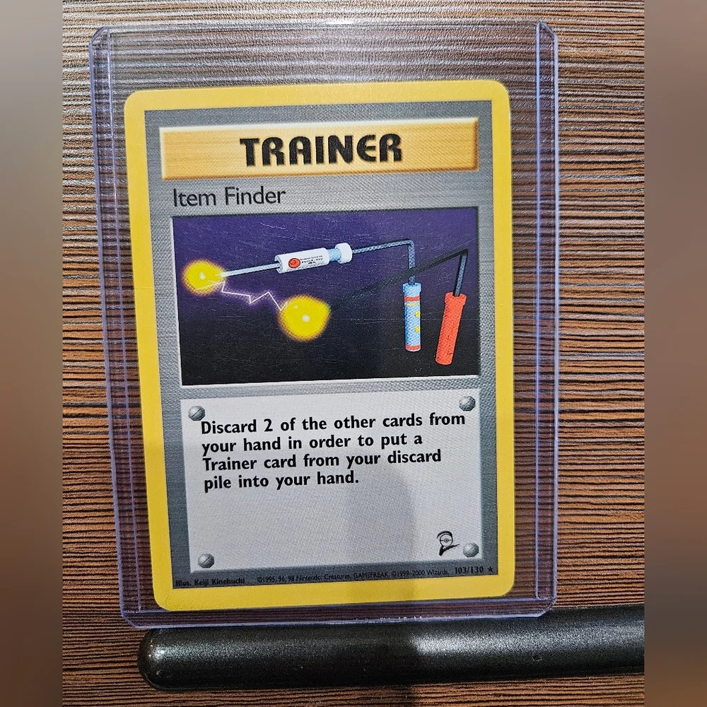 Pokemon Item Finder 103/130 Base Set Trainer Card
