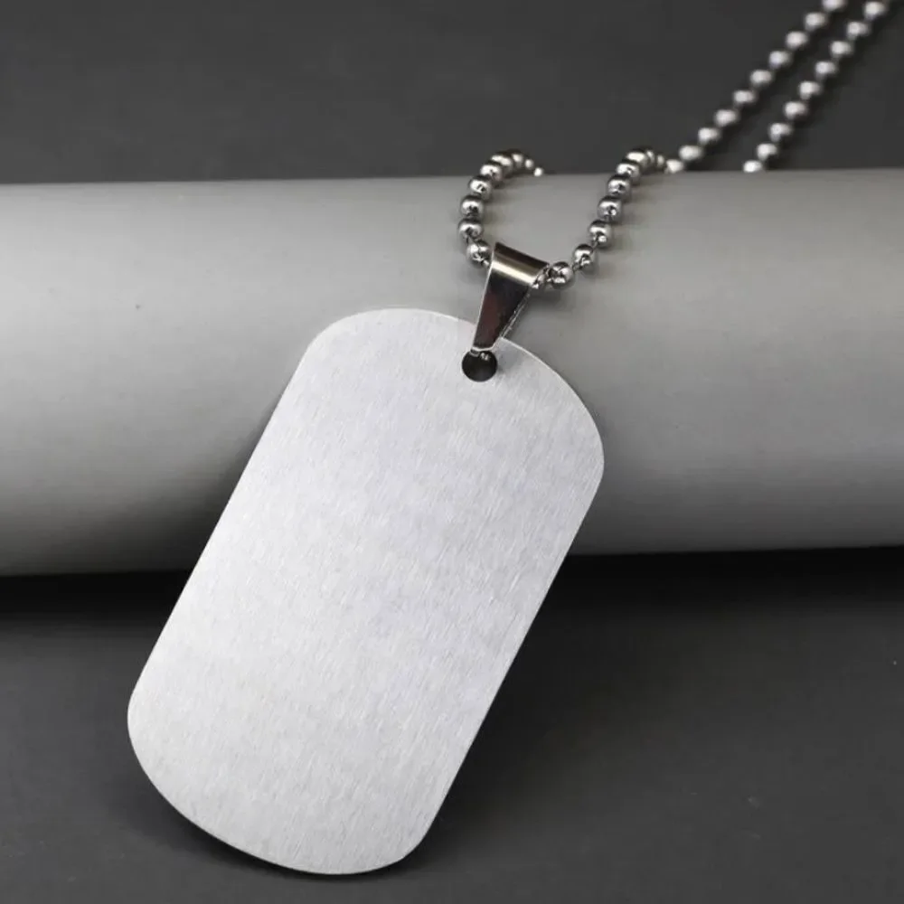 3for$20 Men Slogan Graphic Geometric Pendant Necklace