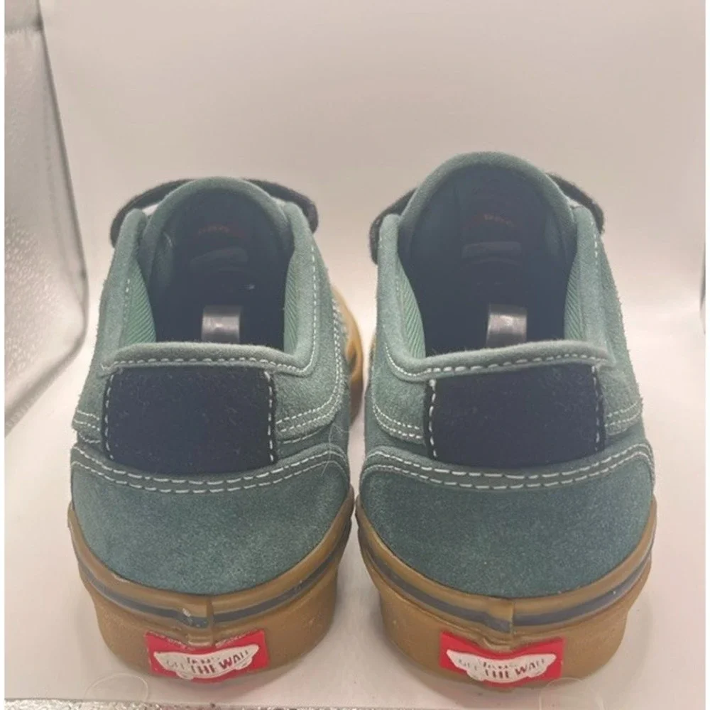 Vans Mens Sz 6.5 Chukka Low Pro Shoes Trekking Green/Gum Suede/Canvas Skate-2150