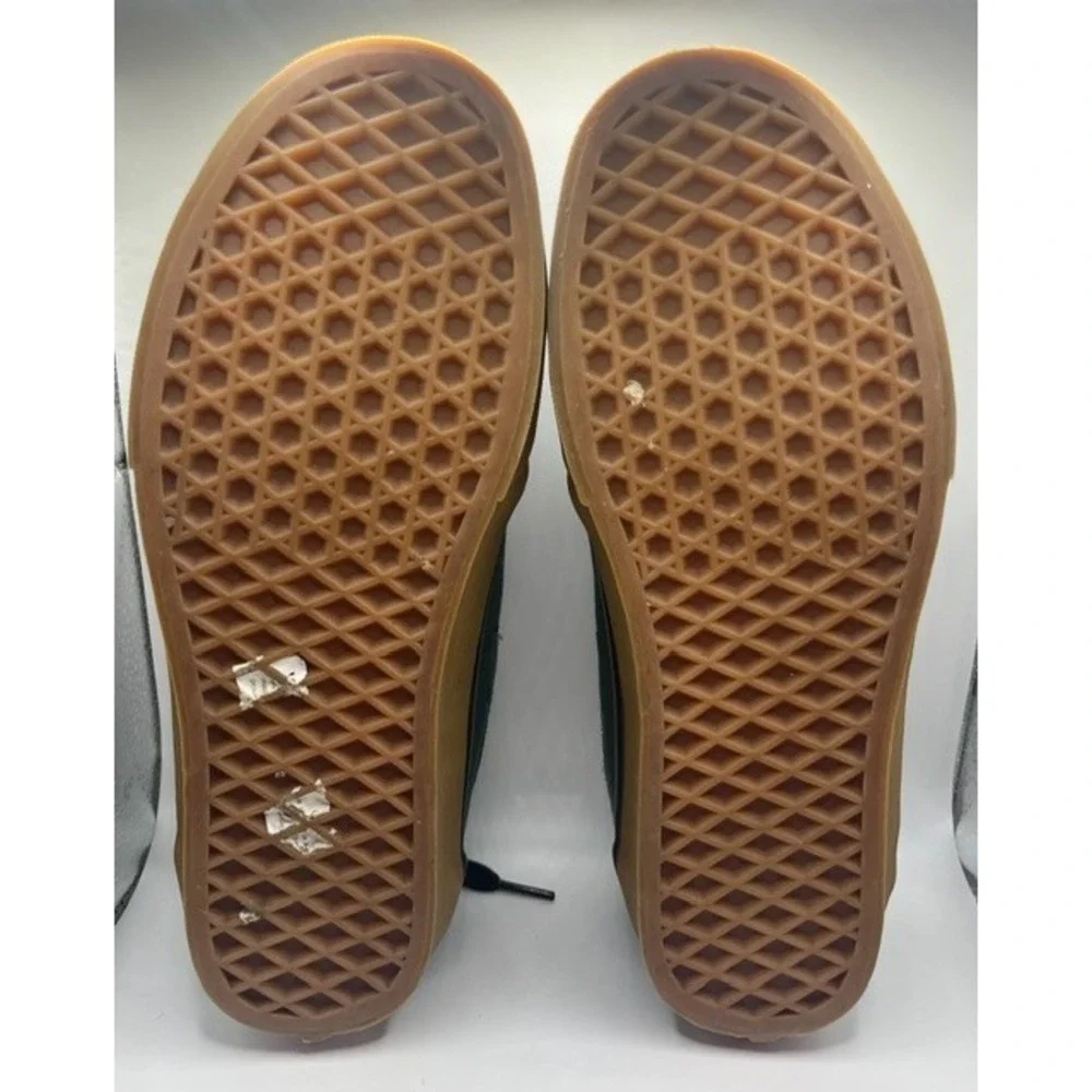Vans Mens Sz 6.5 Chukka Low Pro Shoes Trekking Green/Gum Suede/Canvas Skate-2150