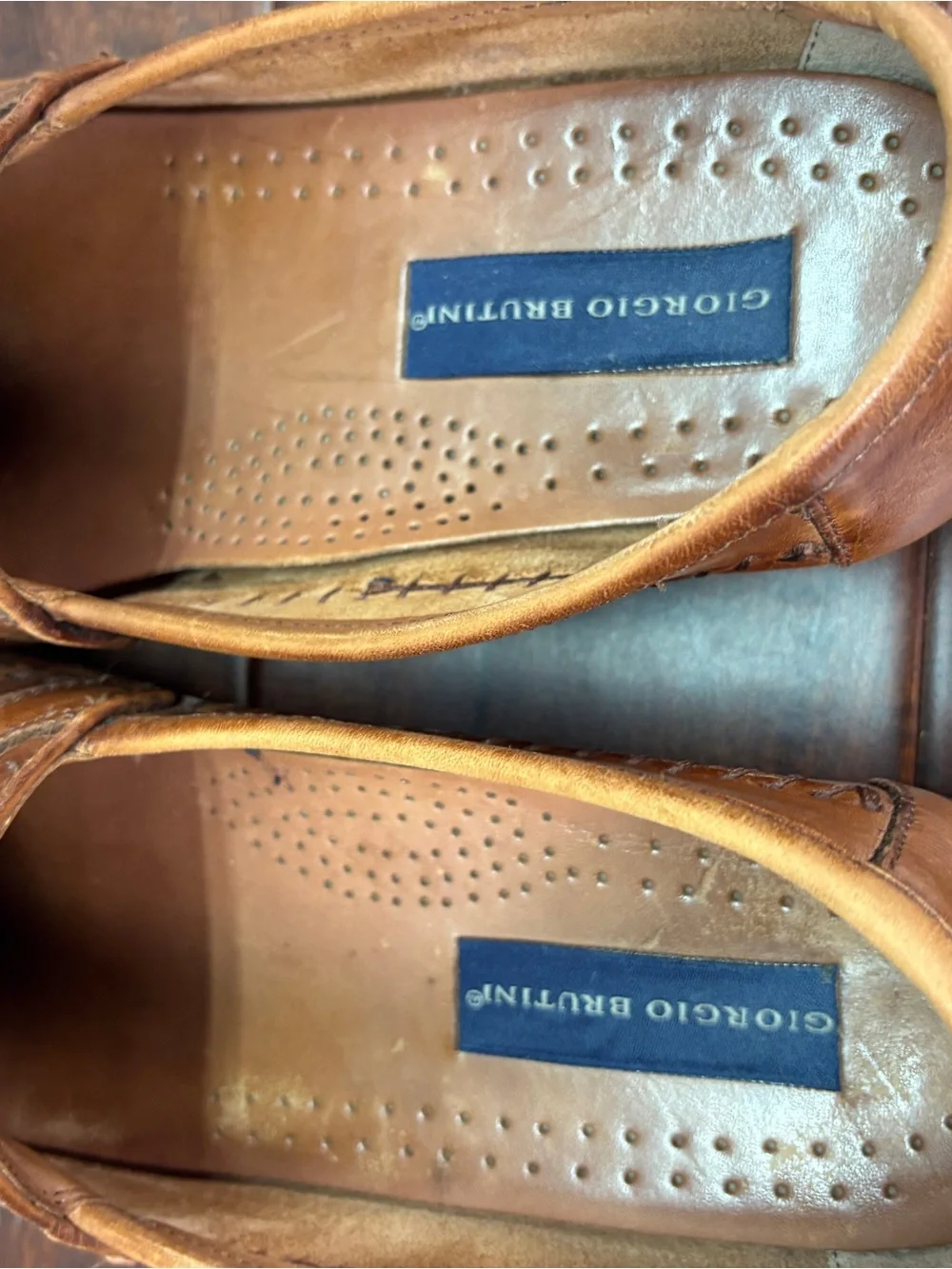 Giorgio Brutini Traveller Tan Leather Tassel Loafers 9 Slip on Boat Yacht Shoe