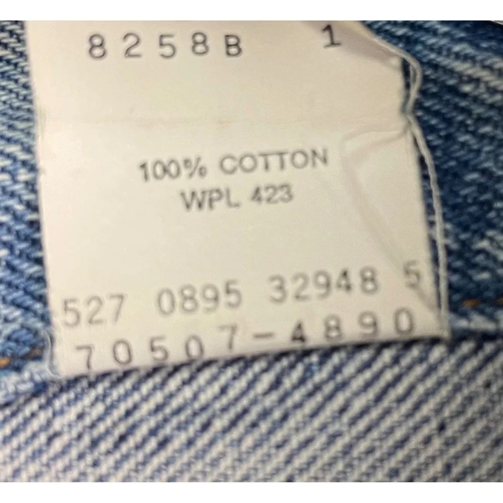 Vintage 90s Levis 70507 4890 Denim Trucker Jacket Mens Large Light Wash USA Made