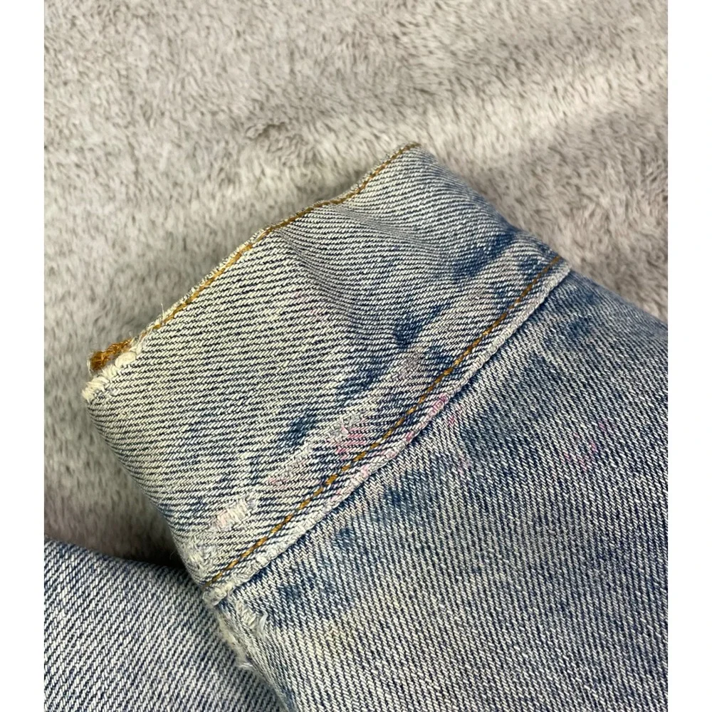 Vintage 90s Levis 70507 4890 Denim Trucker Jacket Mens Large Light Wash USA Made