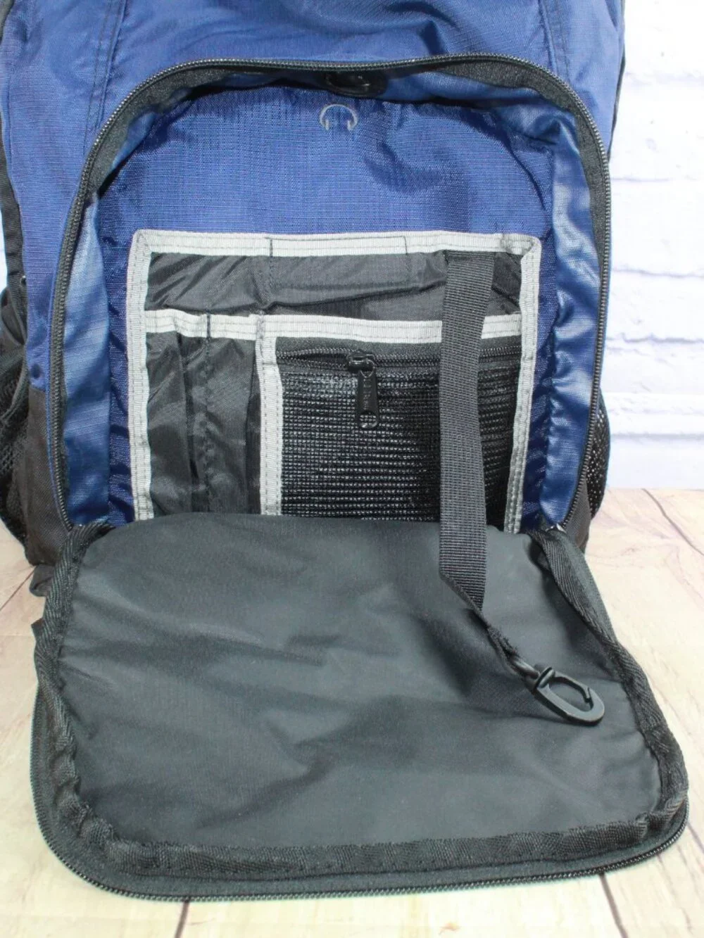 LL Bean Unisex Adult Navy A Super Deluxe Book Pack 41L School Travel Backpack