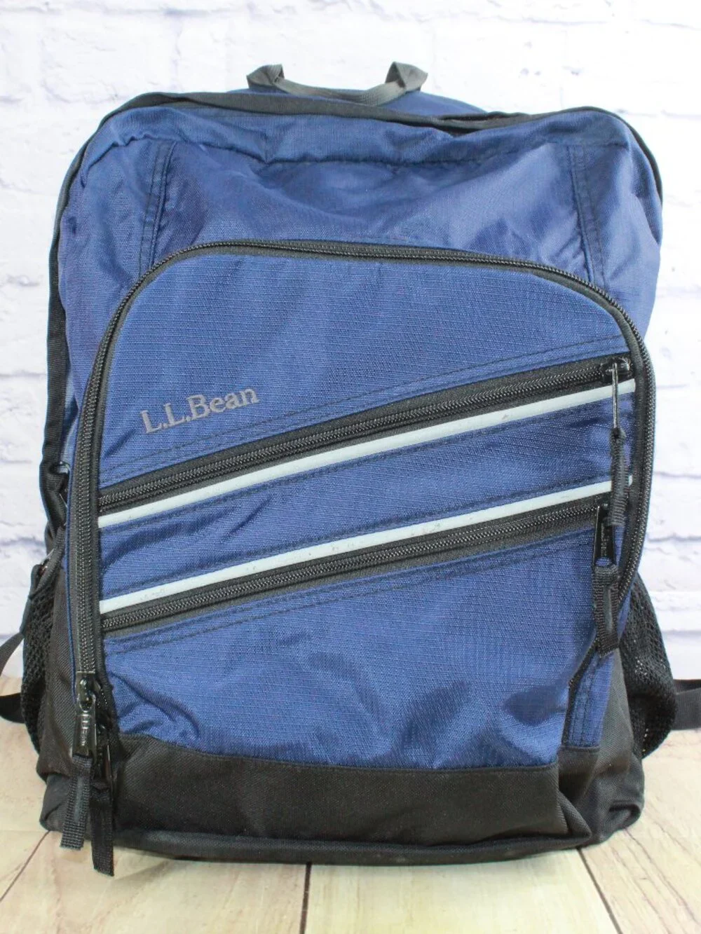 LL Bean Unisex Adult Navy A Super Deluxe Book Pack 41L School Travel Backpack