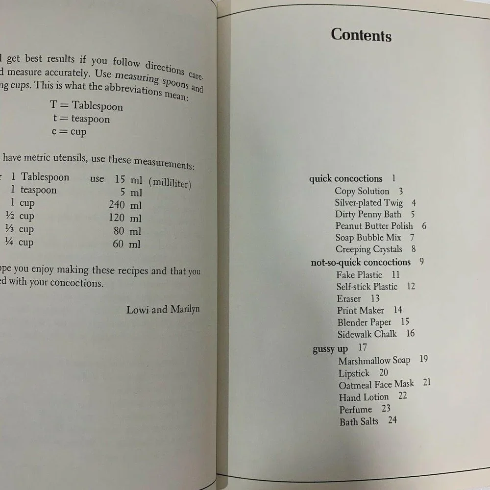 Vintage concoctions recipes