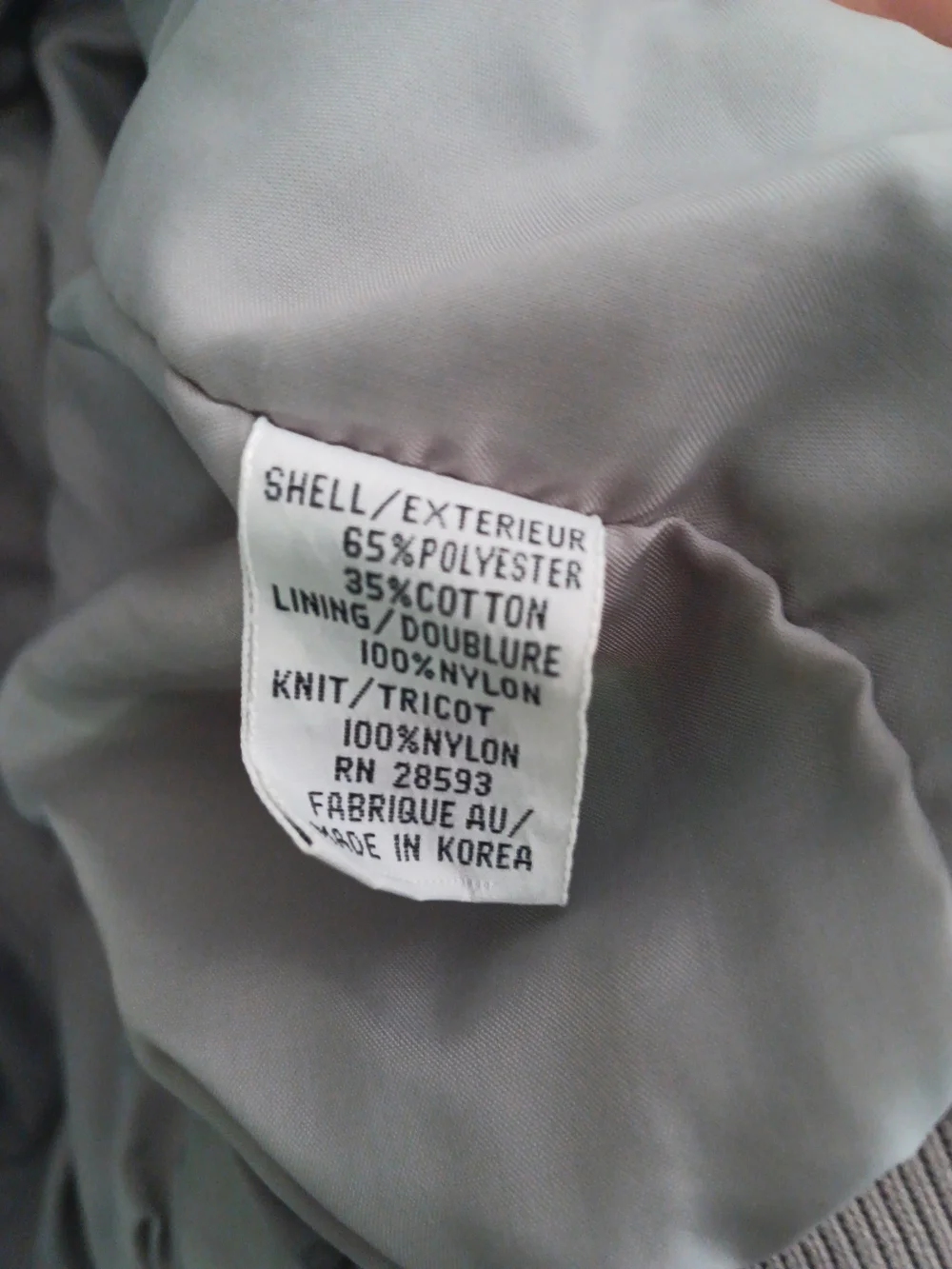 Vintage Members Only Jacket Mens 42 Large Gray Bomber Racer Cafe 90s