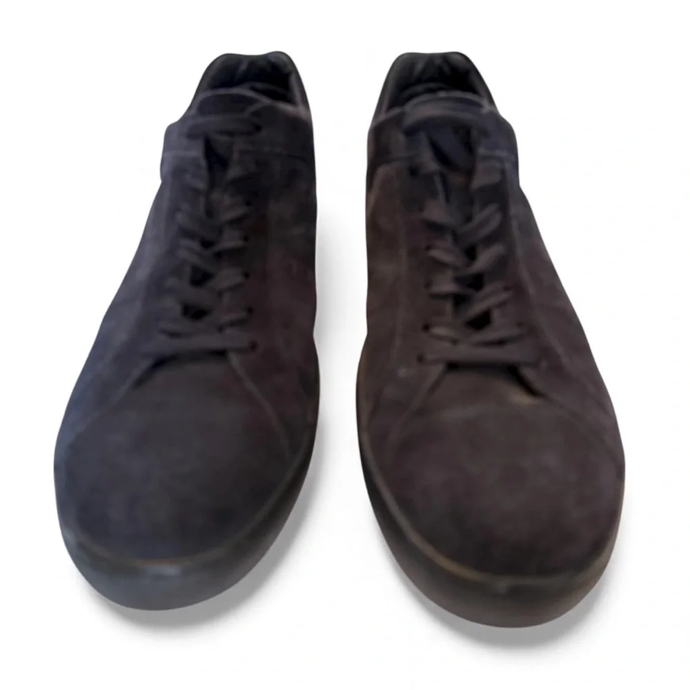 Luxury Tods Suede Leather Casual Shoe‎ Black Lace Up Sporty Size 11.5