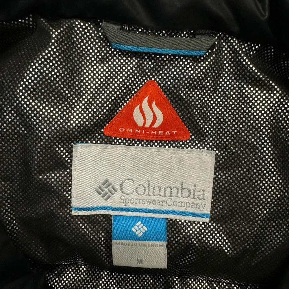 Columbia Puffer Jacket Black Omni-Heat Pike Lake II / Mens Medium