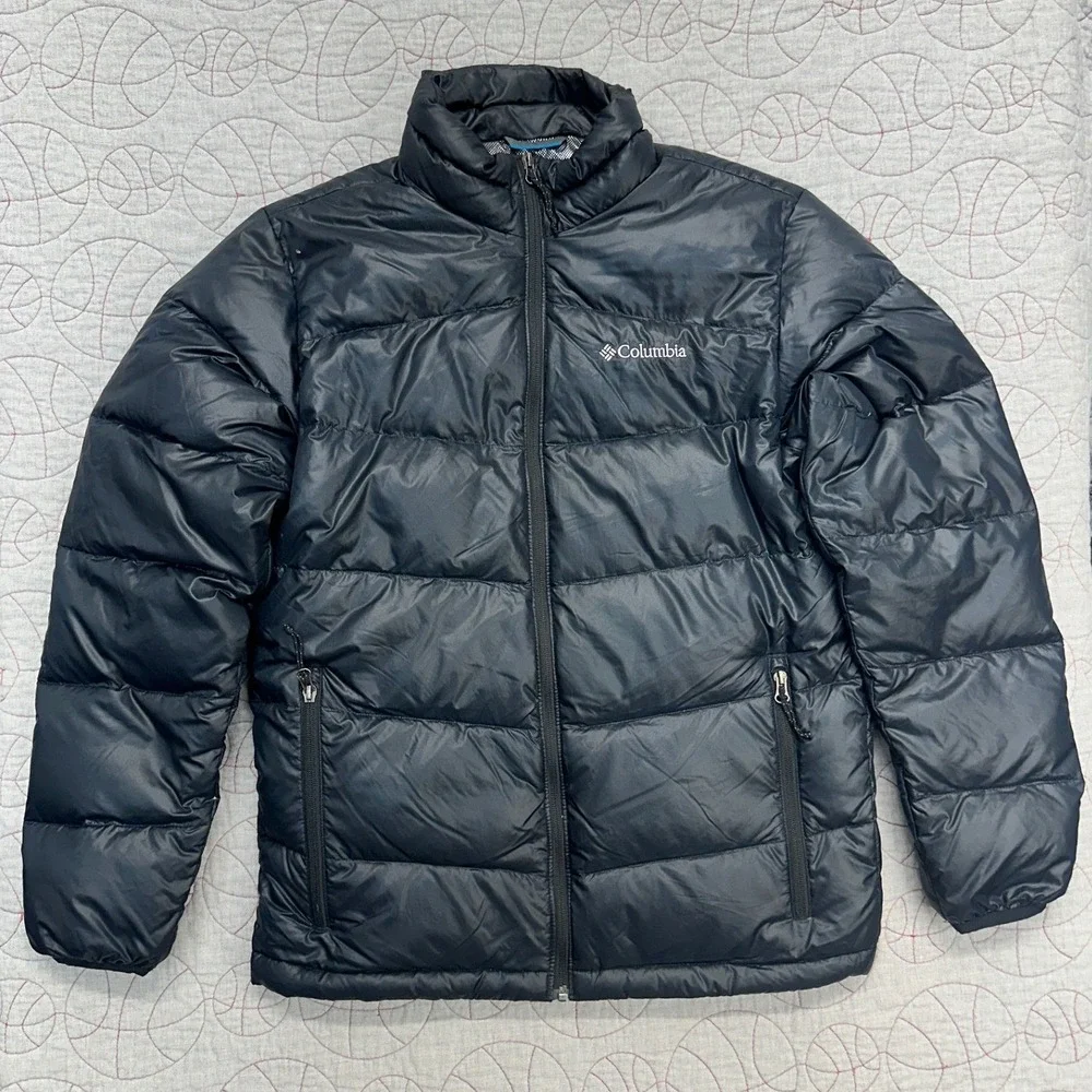Columbia Puffer Jacket Black Omni-Heat Pike Lake II / Mens Medium
