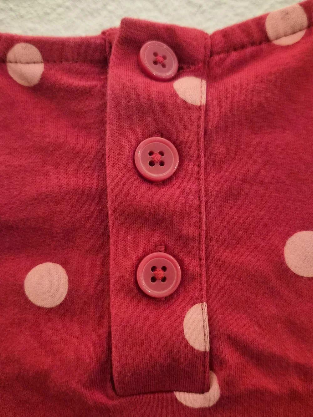 Hanna Andersson Red Polka Dot Long-Sleeve Dress with Bear Appliqué size 140