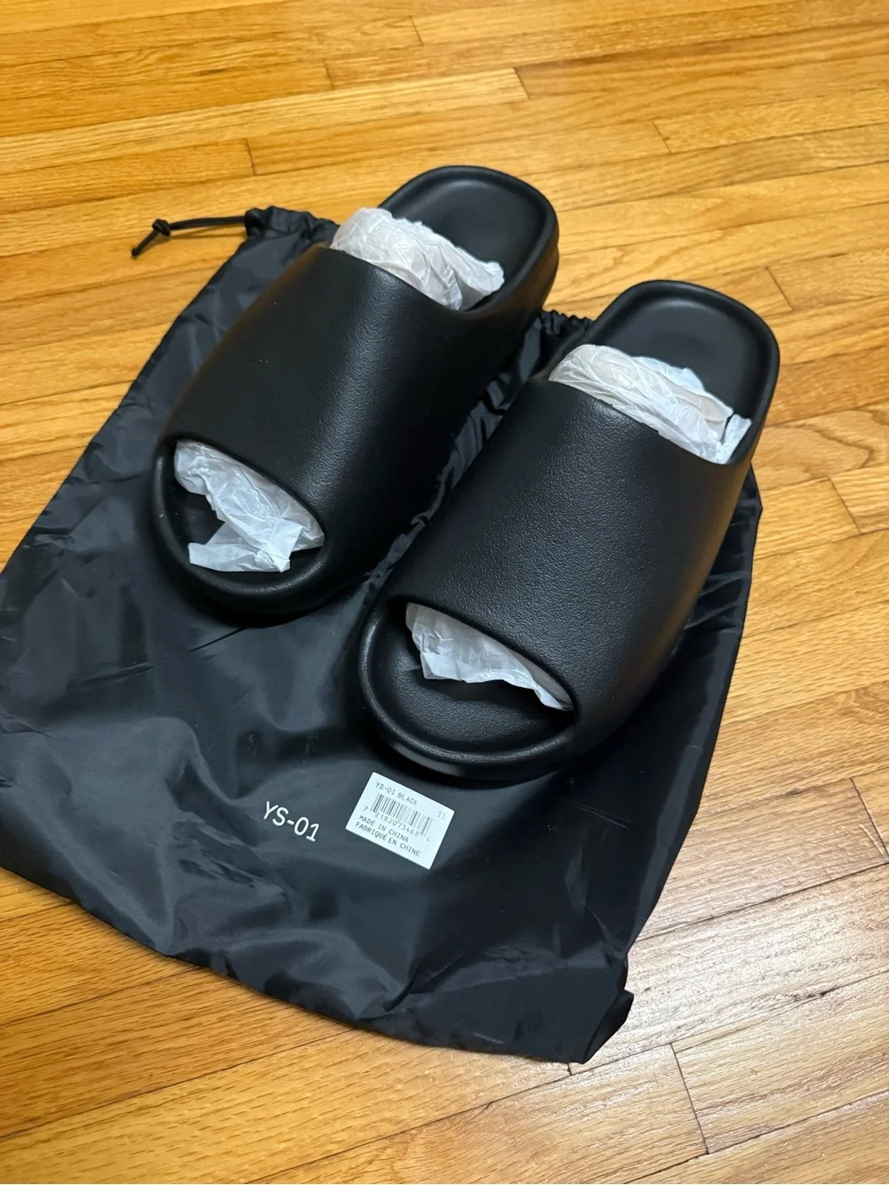 Yeezy Slides YS-01 Black Size 11