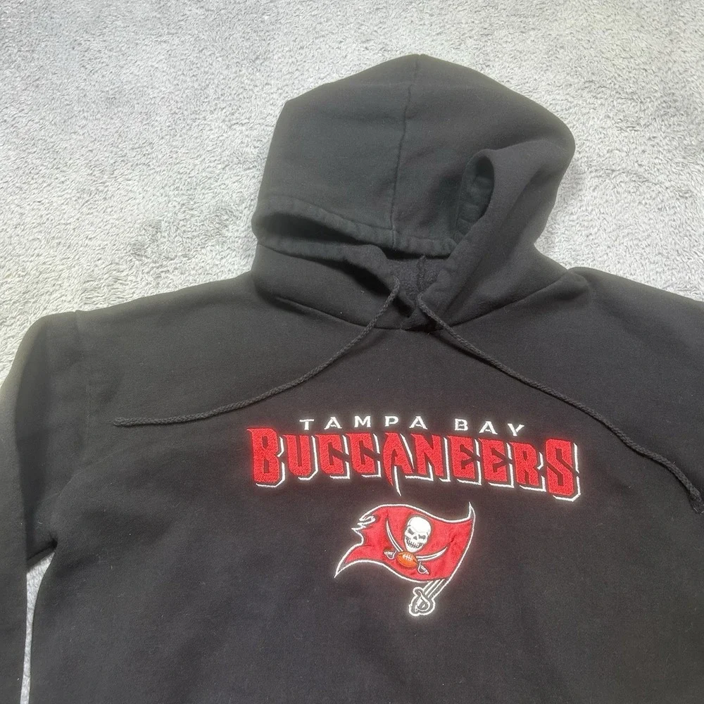 Tampa Bay Buccaneers Hoodie Mens XL Black NFL‎ Football Pullover Sweatshirt SPOT