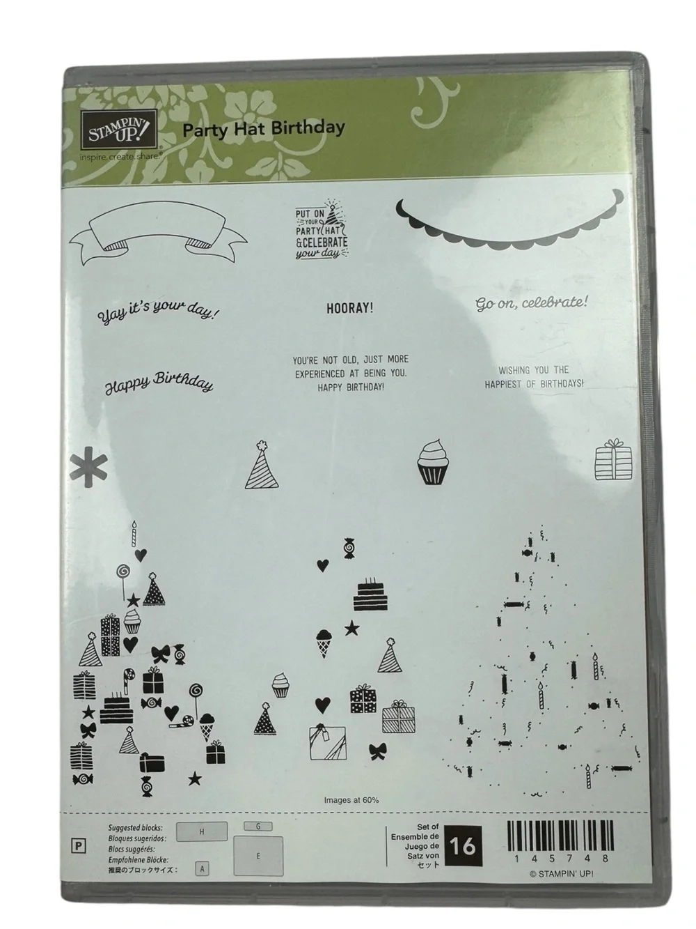 Party Hat Birthday photopolymer stamp set from Stampin' Up
