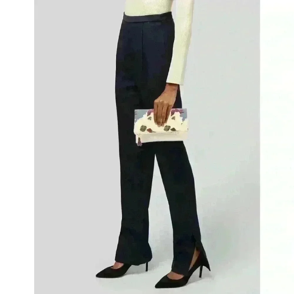 Rachel Pally Canvas Floral Clutch