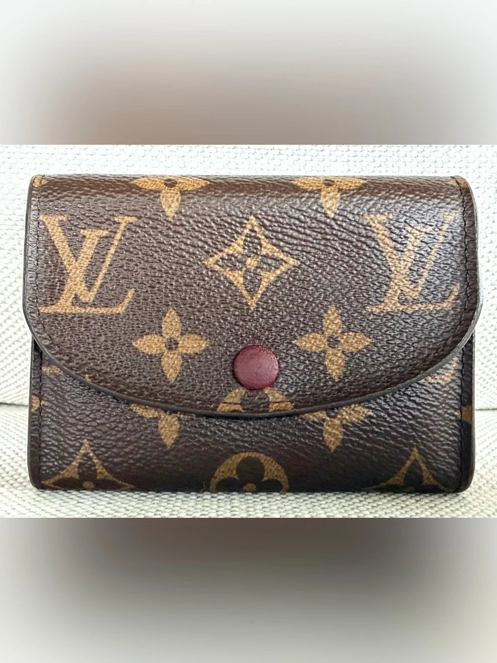 LOUIS VUITTON Rosalie Coin Purse Monogram Fuchsia M41939 Full Set
