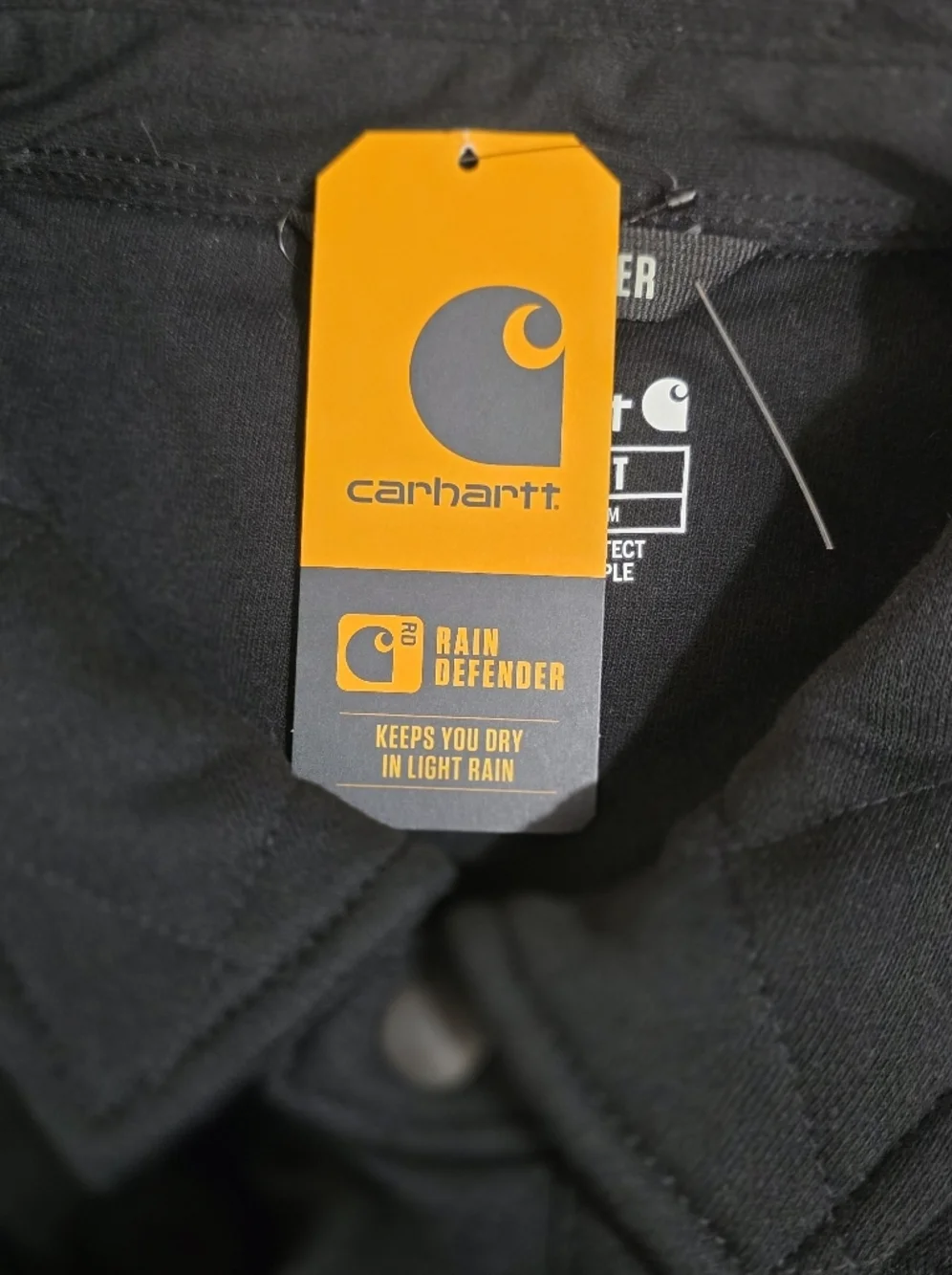 Carhartt Rain Defender Loose Fit Heavyweight Quilted Snap Front Shirt Jacket 3XL