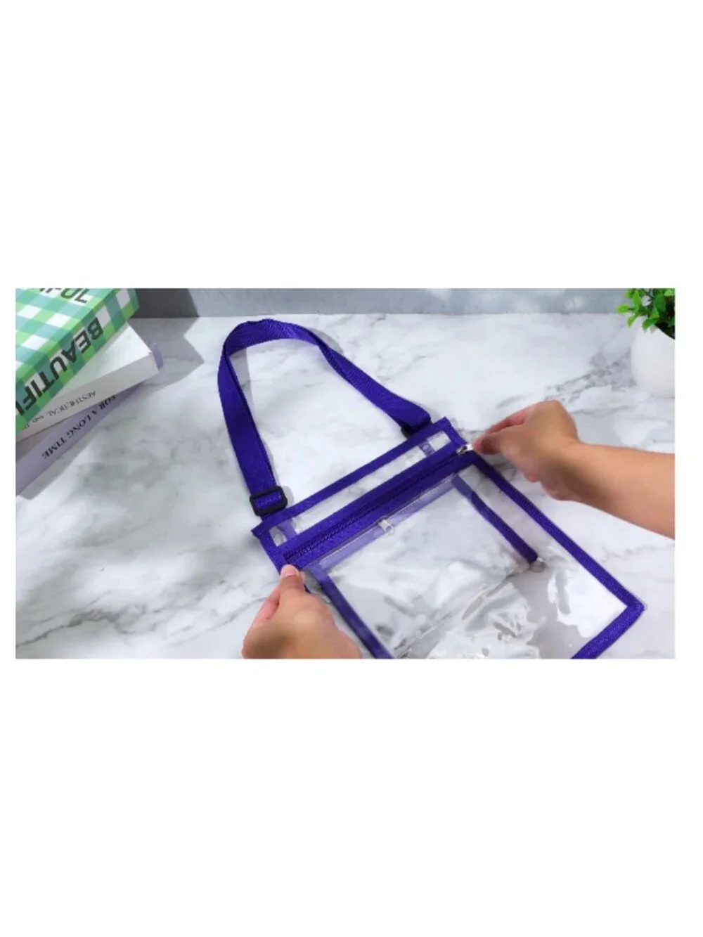 Clear Stadium Approved Crossbody Bags Waterproof PVC Pack of 20