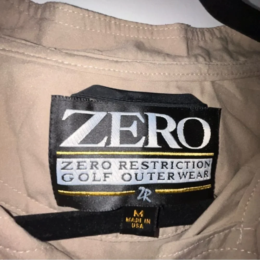 Zero Restriction Golf Wear Golf Outerwear Pull Over Coat Jacket