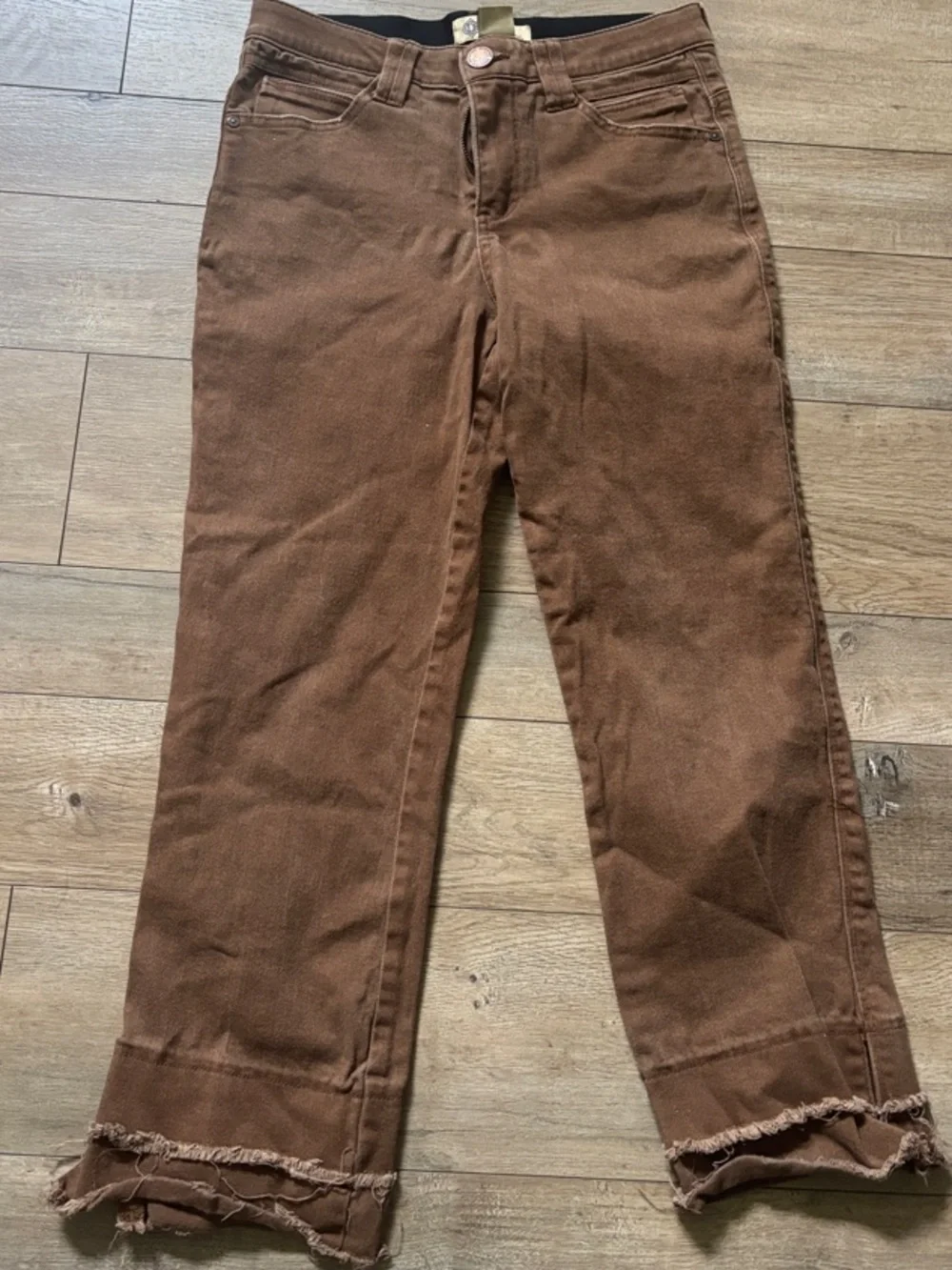 Democracy Straight Leg Jeans in Rich Chocolate Brown Ab Technology Solution
