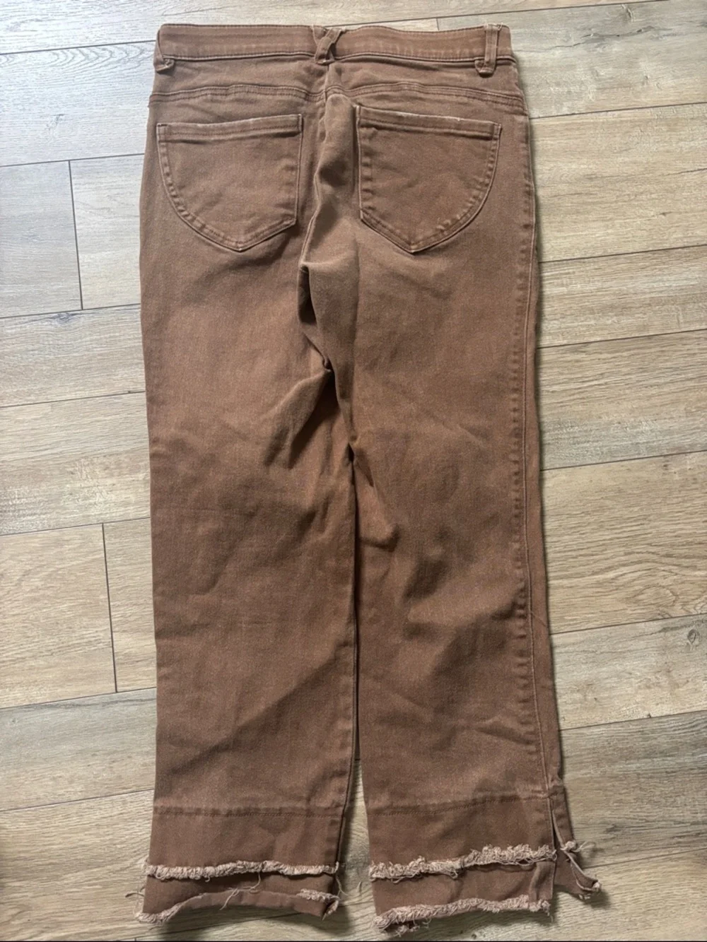 Democracy Straight Leg Jeans in Rich Chocolate Brown Ab Technology Solution