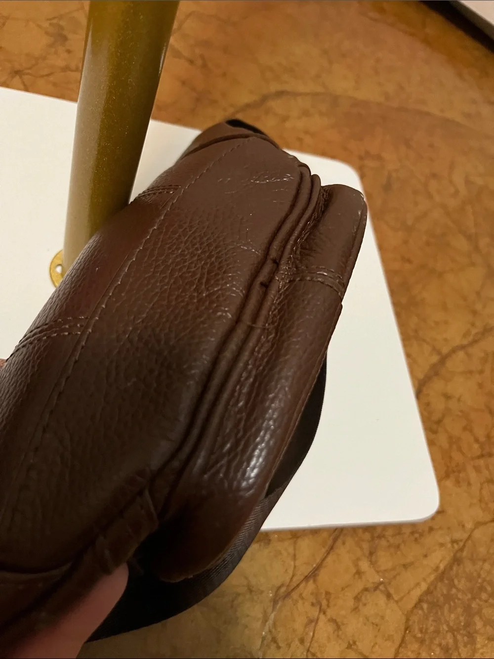 Genuine Leather Womens Fanny Pack Brown