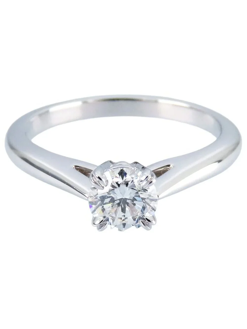 Harry Winston Solitaire Ring Platinum Diamond