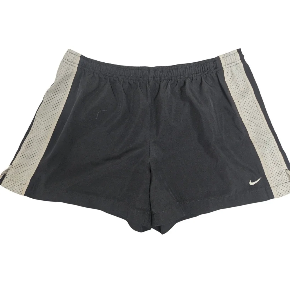 Nike Big Boys Black Mesh Athletic Shorts Size L 12-14 Dri Fit Training‎ Gym
