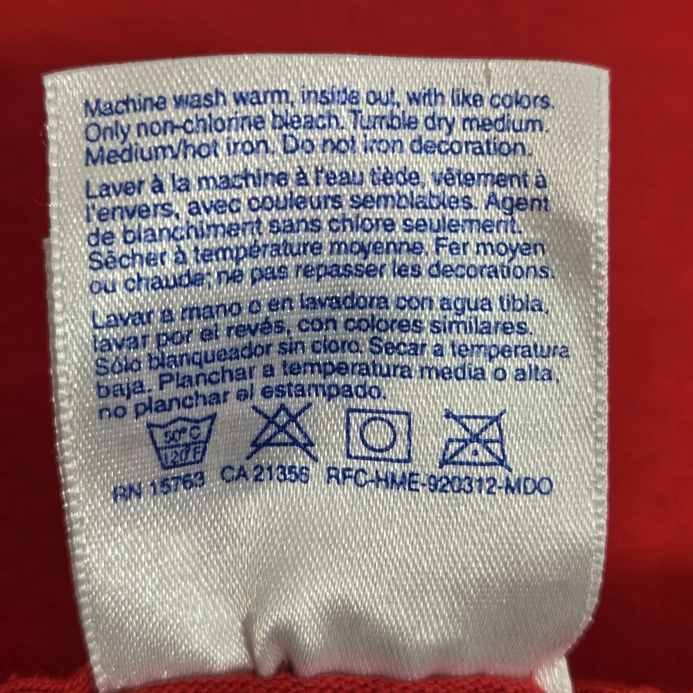 Hanes bold red