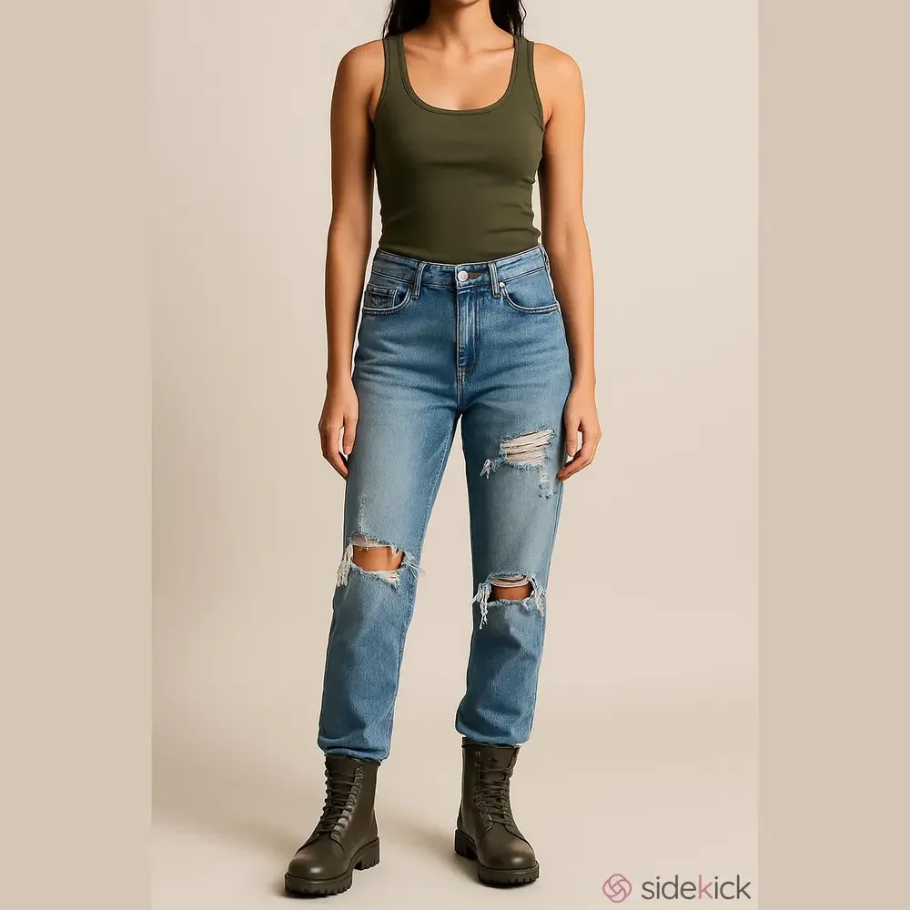 KanCan for Maurice’s Distressed Ankle Cropped Jeans Size 30