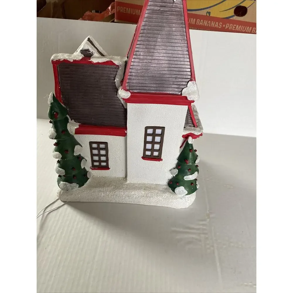 Martha Stewart Living Pepperberry‎ Lane Holiday Christmas House Ceramic Light Up