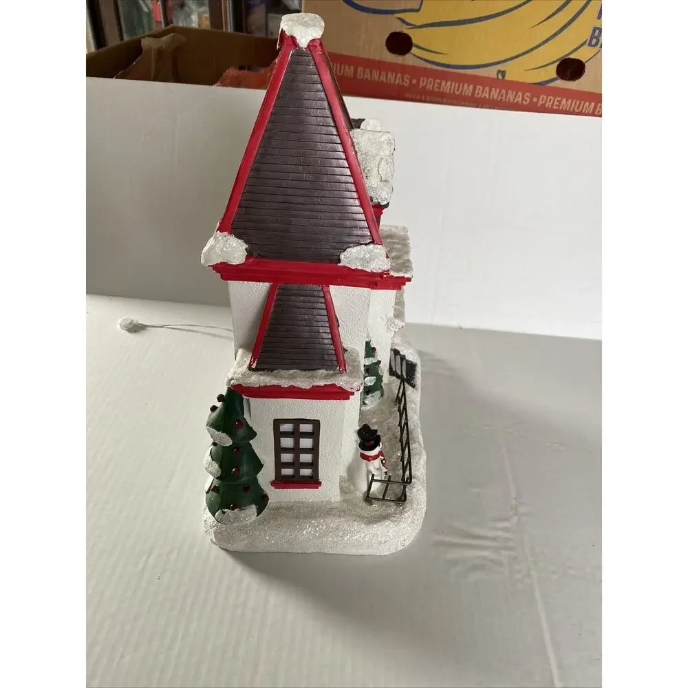 Martha Stewart Living Pepperberry‎ Lane Holiday Christmas House Ceramic Light Up