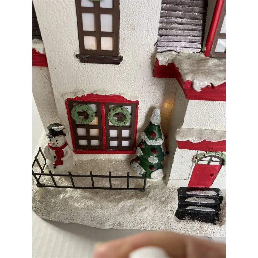 Martha Stewart Living Pepperberry‎ Lane Holiday Christmas House Ceramic Light Up