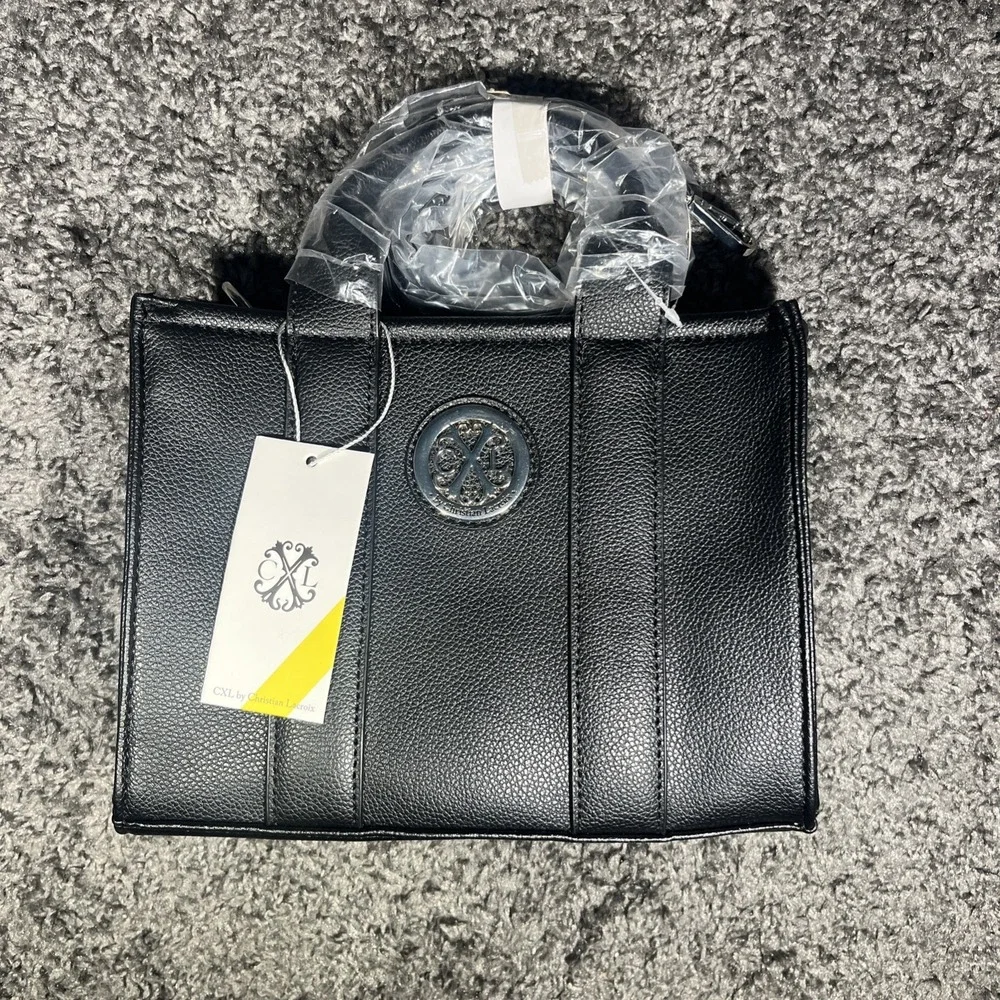 Christian‎ Lacroix CXL Women Vally Pebble Small Structured Handbag Black NWT $98