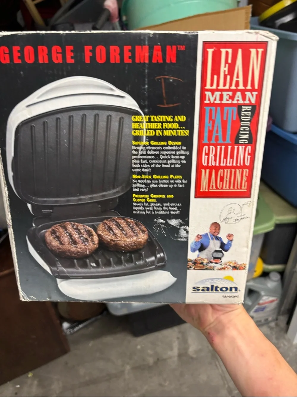 George Foreman even cooking