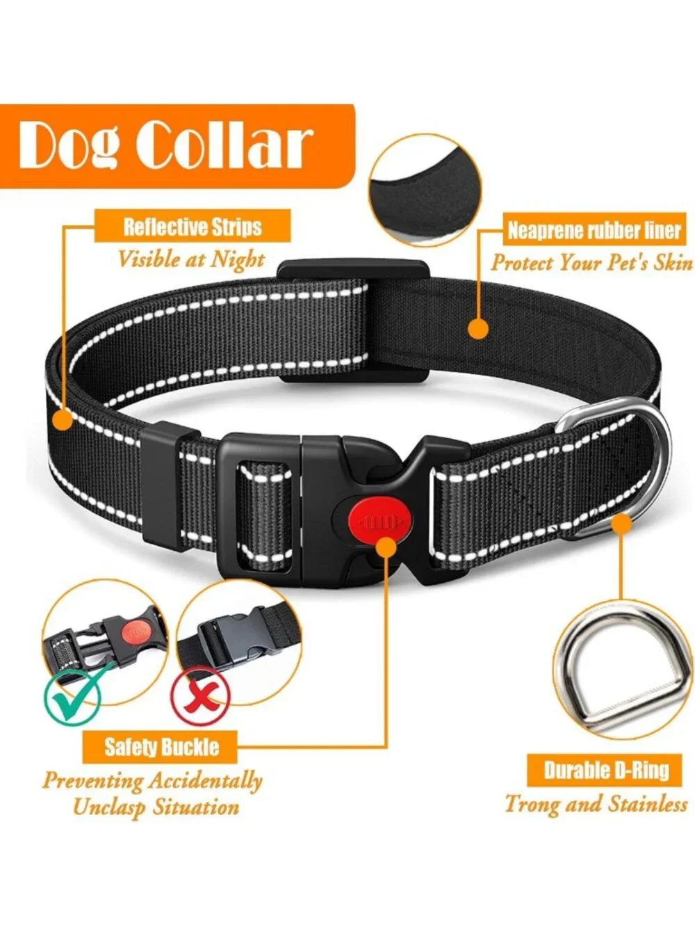 No Pull Dog Harness, Collar & Leash Set with Travel Accessories for Easy Walks