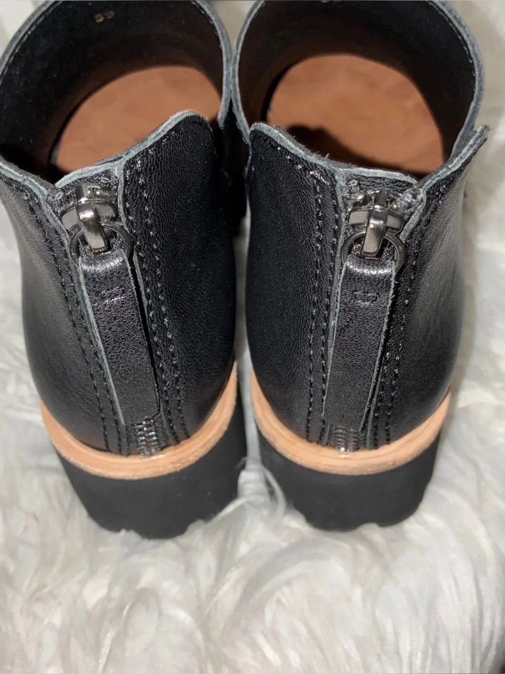 All Black contemporary platform
