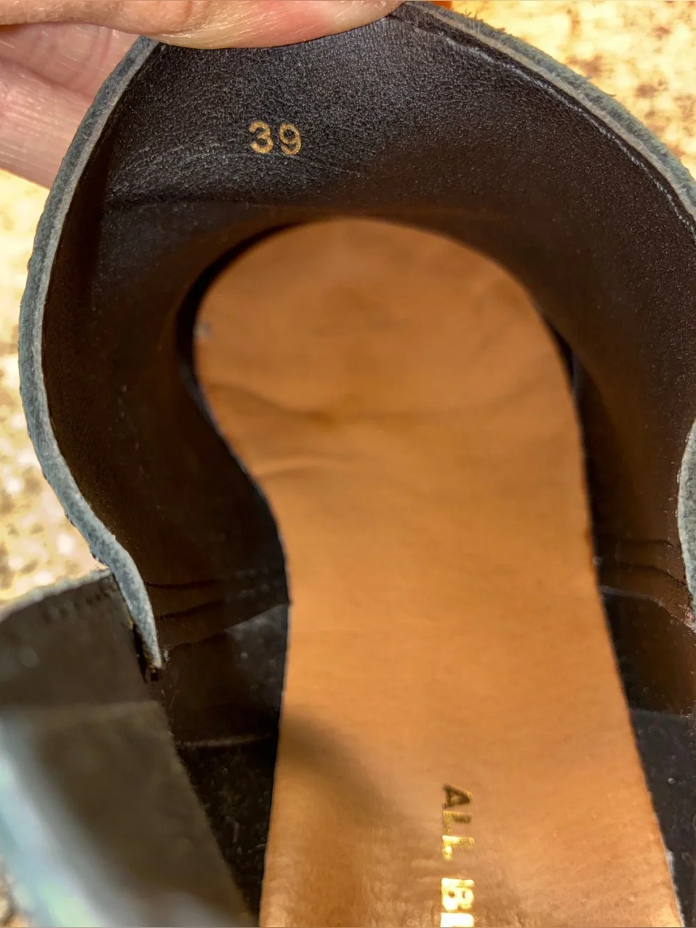 All Black contemporary platform