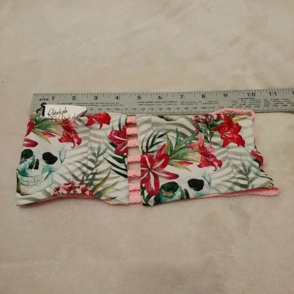 Floral Print Bandeau Bikini Top