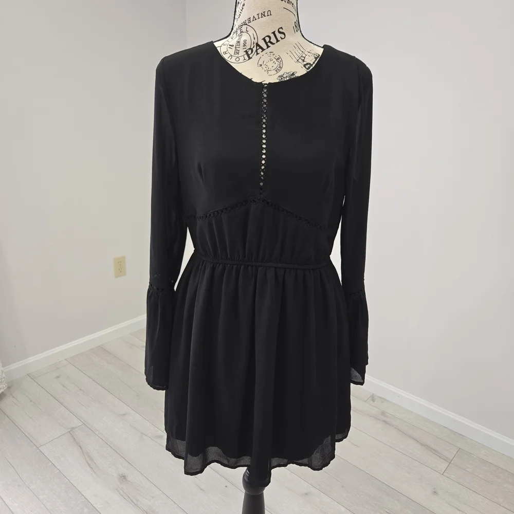 Xtraordinary black chiffon