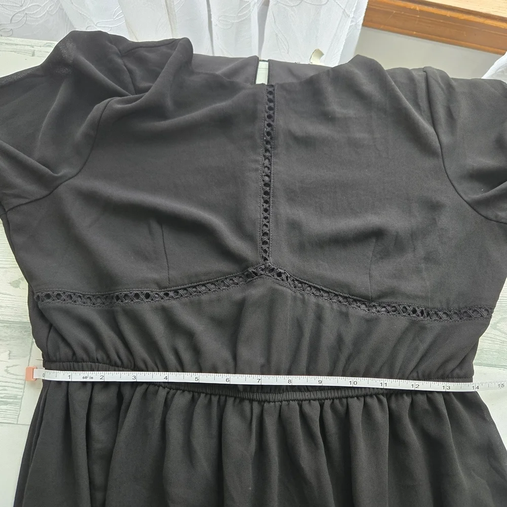 Xtraordinary black chiffon
