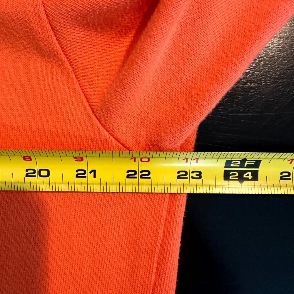 Polo Ralph Lauren Shirt Mens Large Orange Pony Logo Classic Elbow Patch Collared