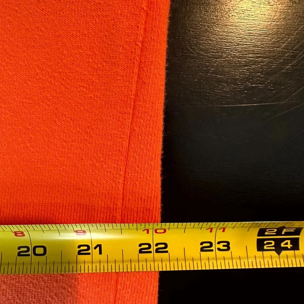 Polo Ralph Lauren Shirt Mens Large Orange Pony Logo Classic Elbow Patch Collared