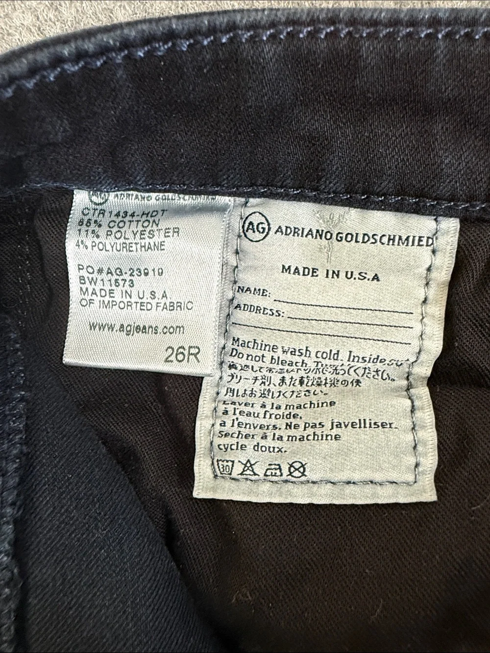 Ag Adriano Goldschmied premium brand