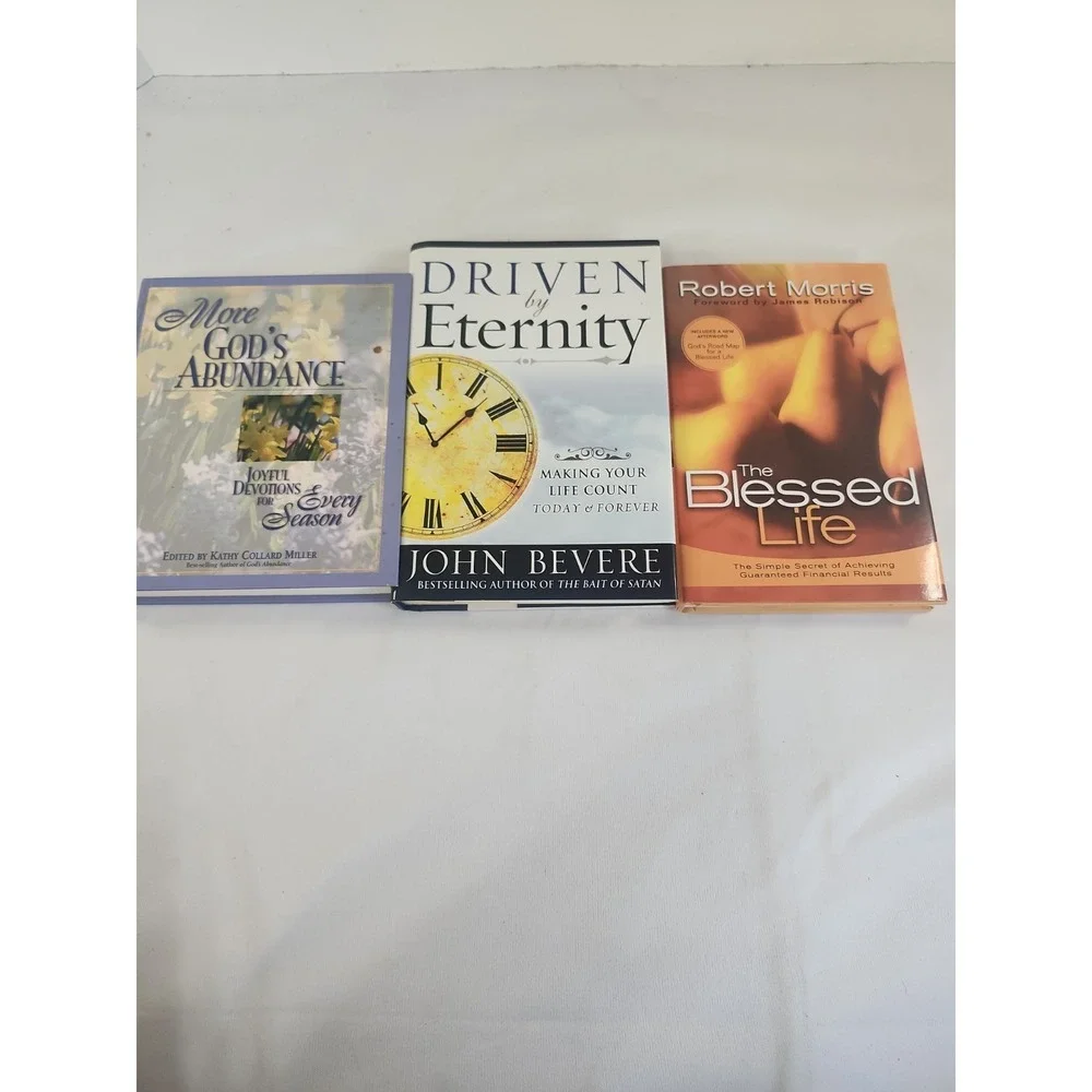 Lot Of 3 Christian‎ Books Blessed Life Driven By Eternity God's Abundance