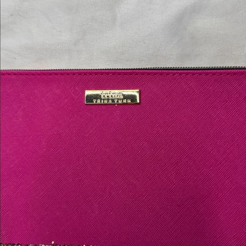 Trina Turk Glitter Cosmetic‎ Bag. NWT.