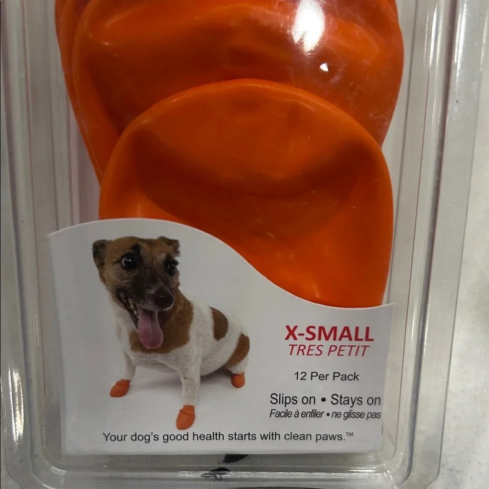Protex Pawz Rubber Dog‎ Boots X-Small - Orange