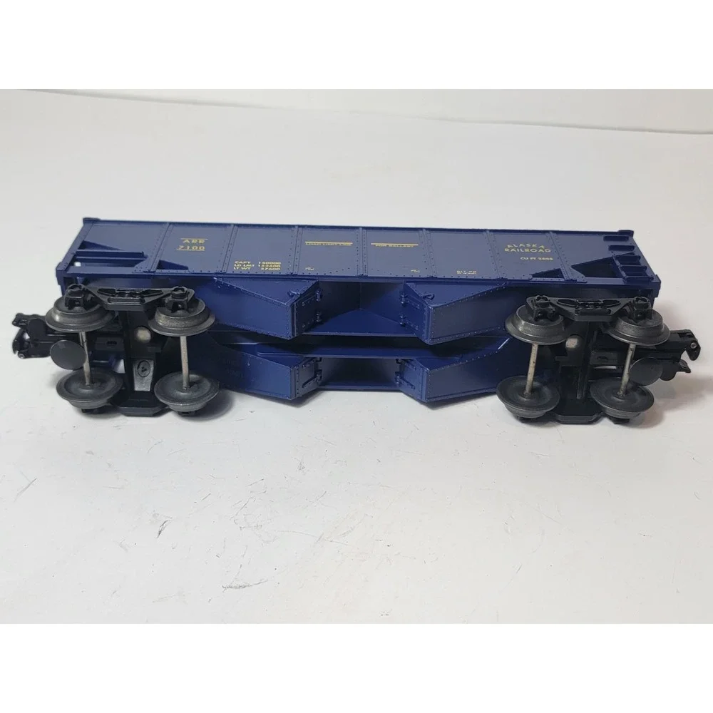 Lionel O Gauge‎ Alaska Railroad Hopper Freight Car Blue ARR #7100 Model Train