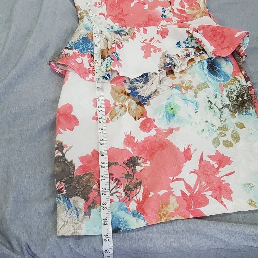 Floral Peplum Dress for woman‎ size small